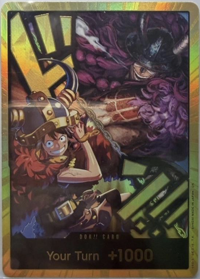 DON!! Card (Alternate Art) (Luffy and Loki) (Gold) card art